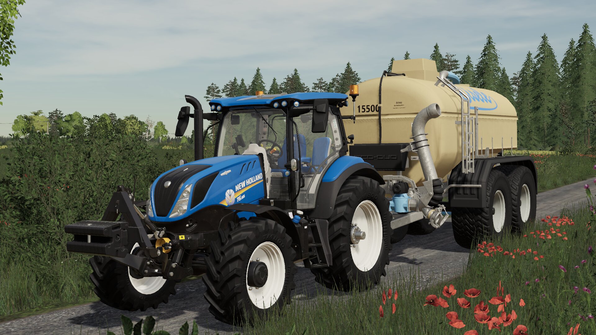 Gülle fahren mit New Holland T6.155 & Eisele Güllefass. ?