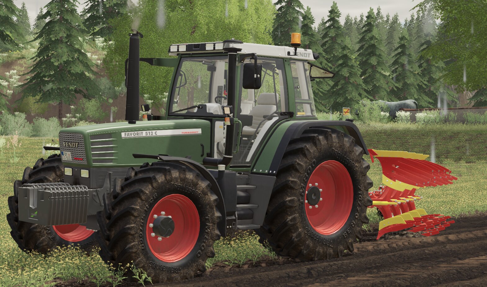 #Fendt Favorit 512C mit Landsberg 4-Schar Wendepflug