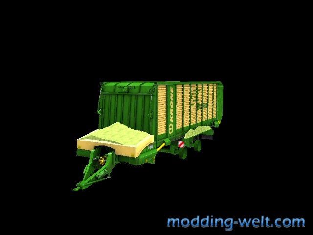 Neue Maishaufen auf dem KroneZX450GD