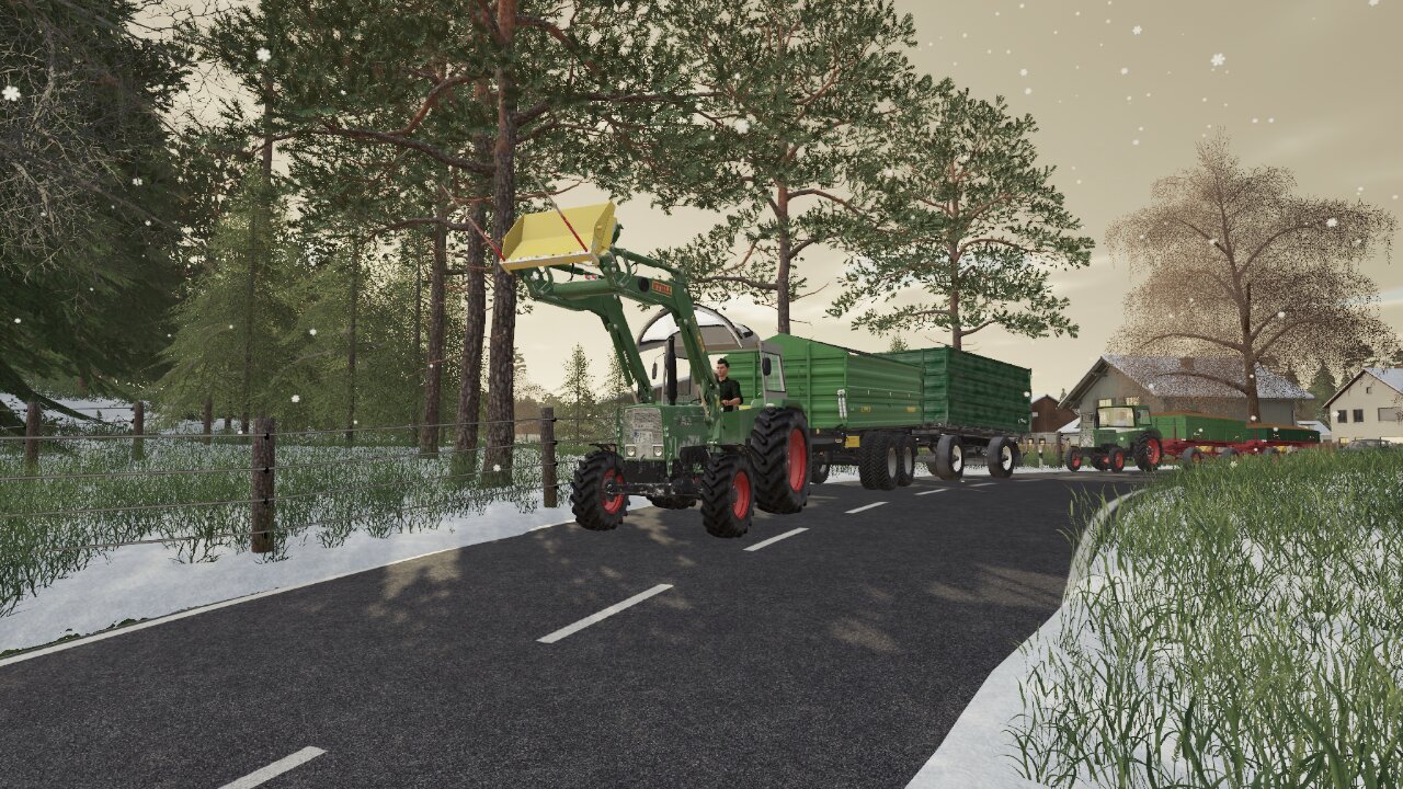 Mit die Fendt's Drah weg fohrn