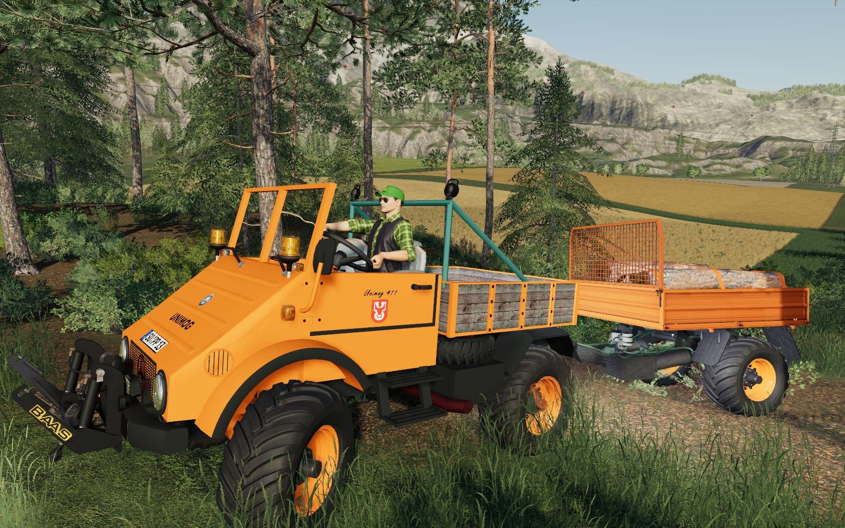 Unimog 411 mit Trailer