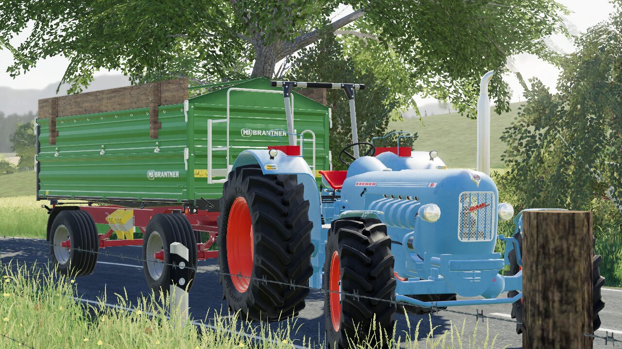 Mit dem Eicher unter wegs zum verkauf