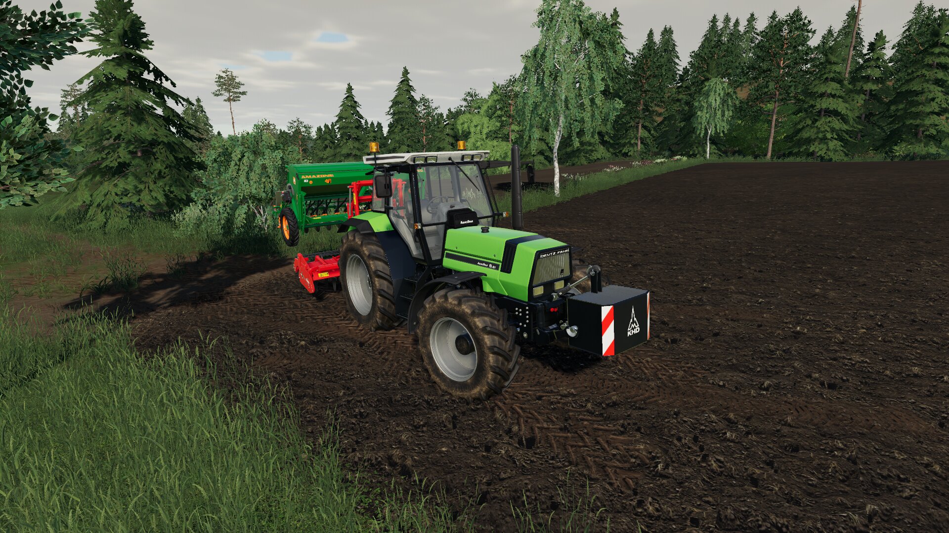 Deutz Fahr Agrostar 6.61 mit Sähkombi.