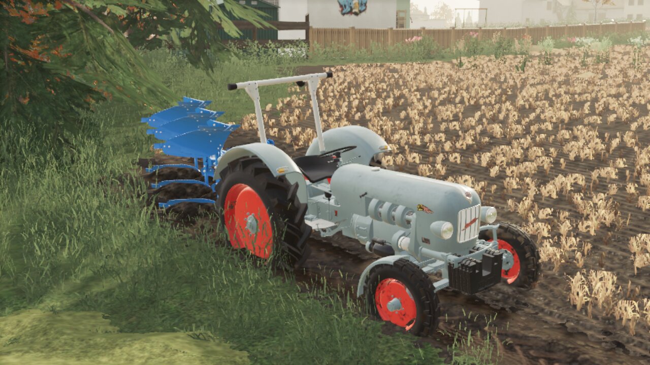 Heute Musste der Eicher seine Stärken beim Plügen zeigen