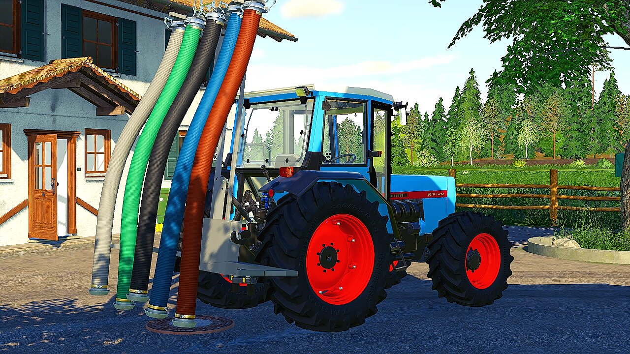 Der Eicher als Schlauchtransporter
