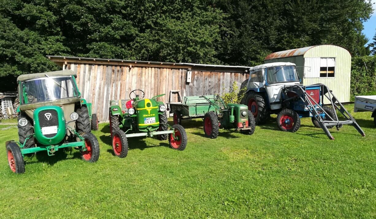 Der Fuhrpark zu Hause