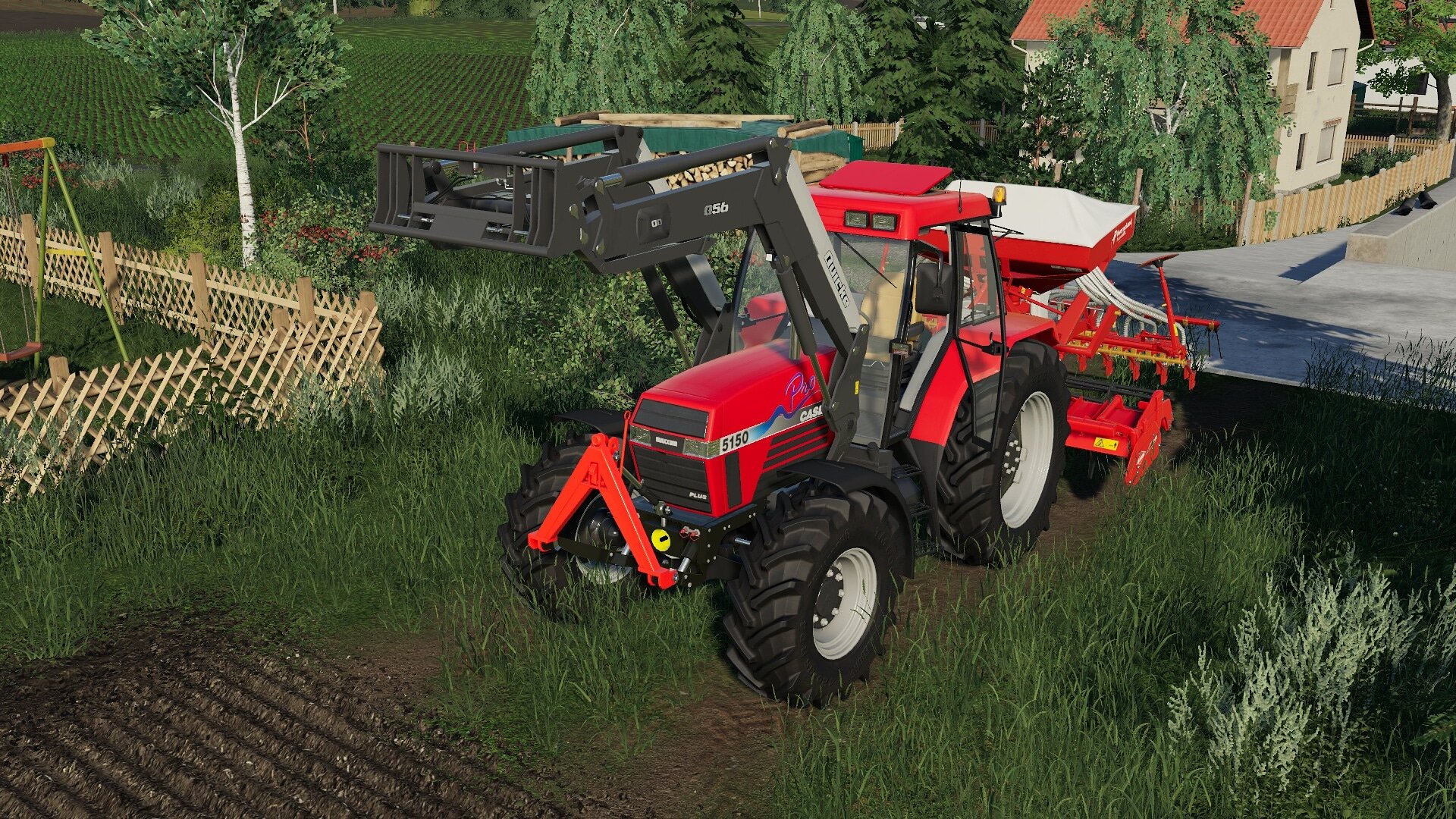 Case Maxxum 5150 Pro mit Sähkombi.