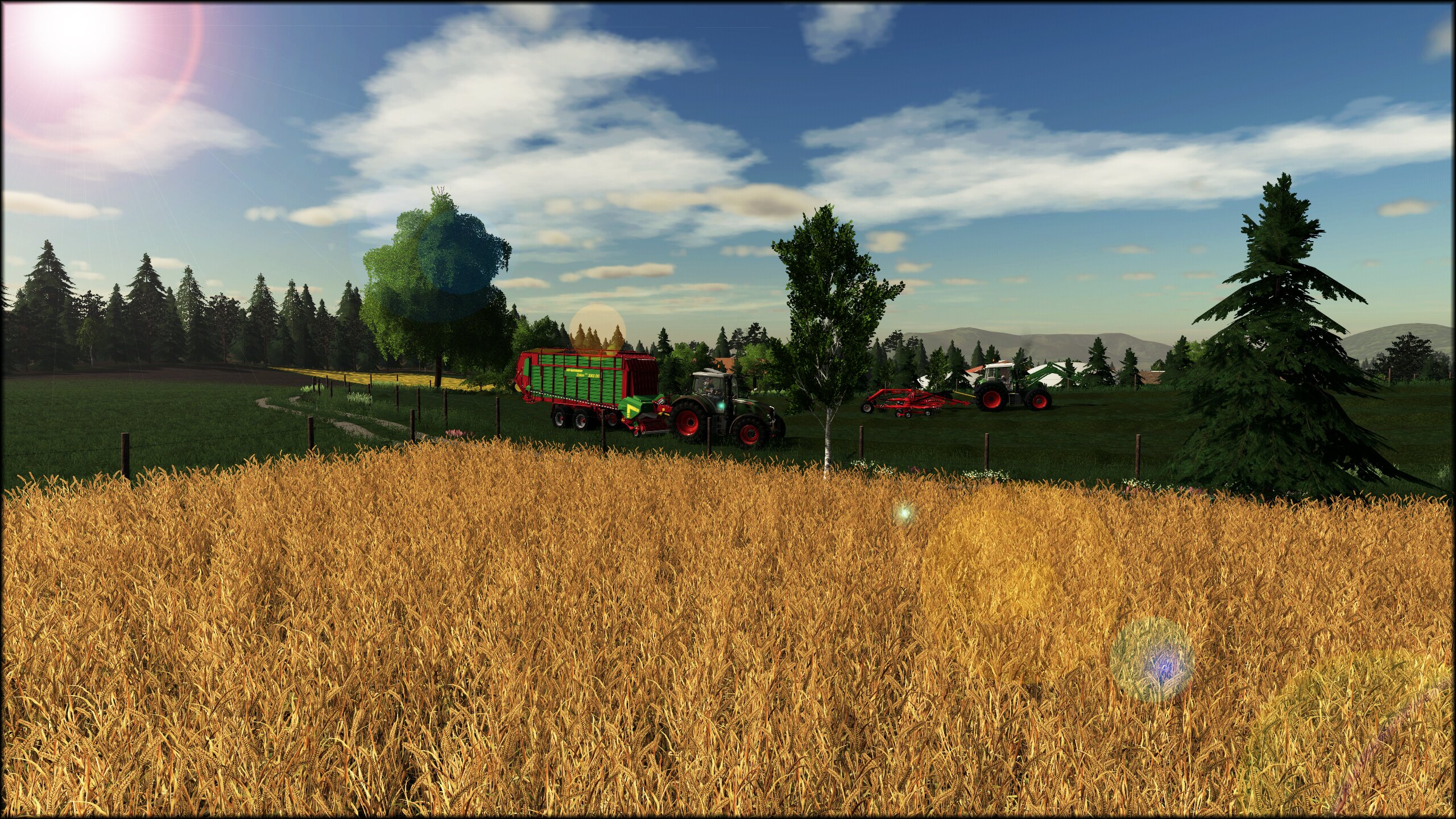 1. Schnitt mit 714er und 724er Fendt
