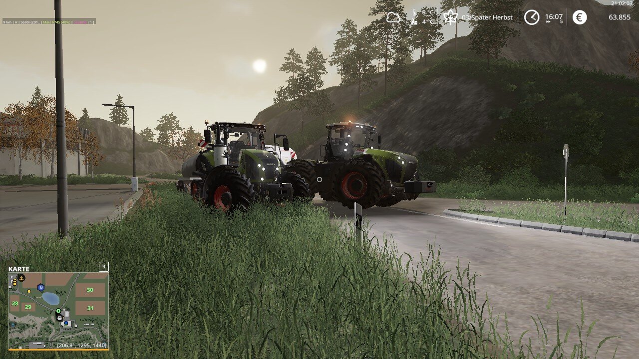 Milch und Ballen pressen mit Claas:)