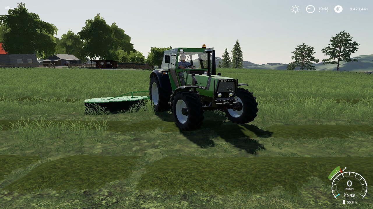 Der Deutz am mähen