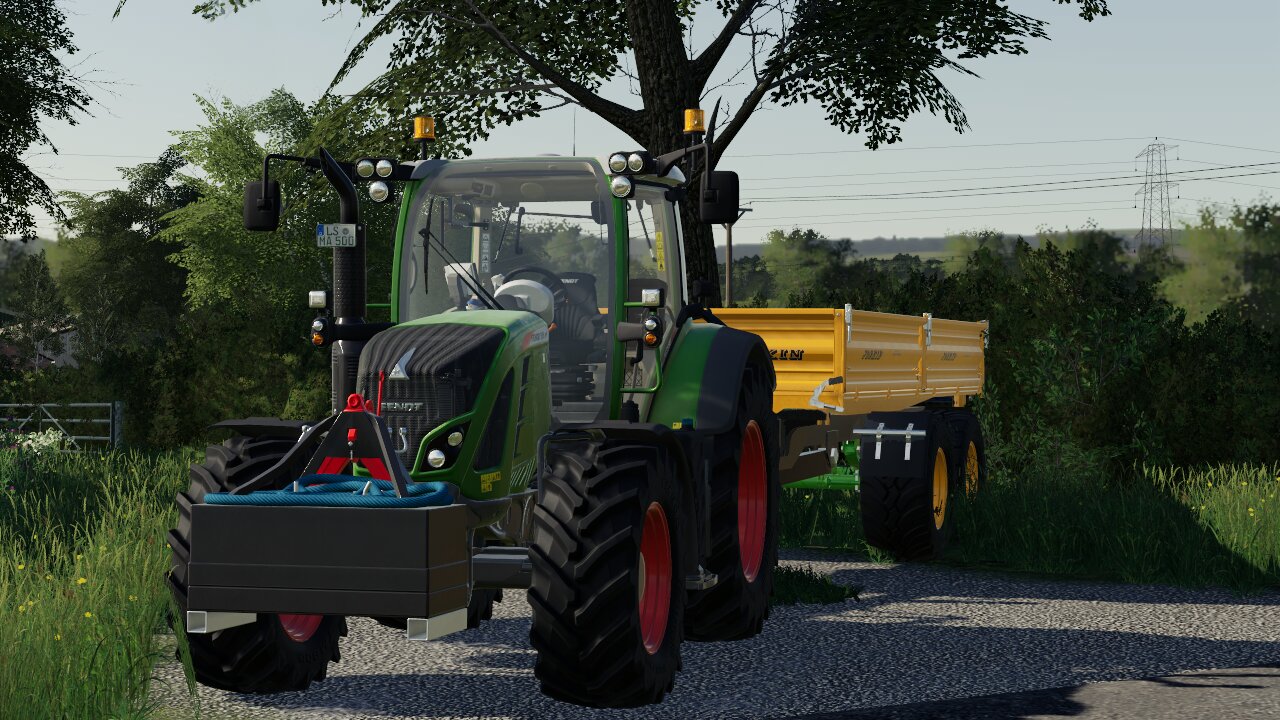 Fett am Getreide Fahren