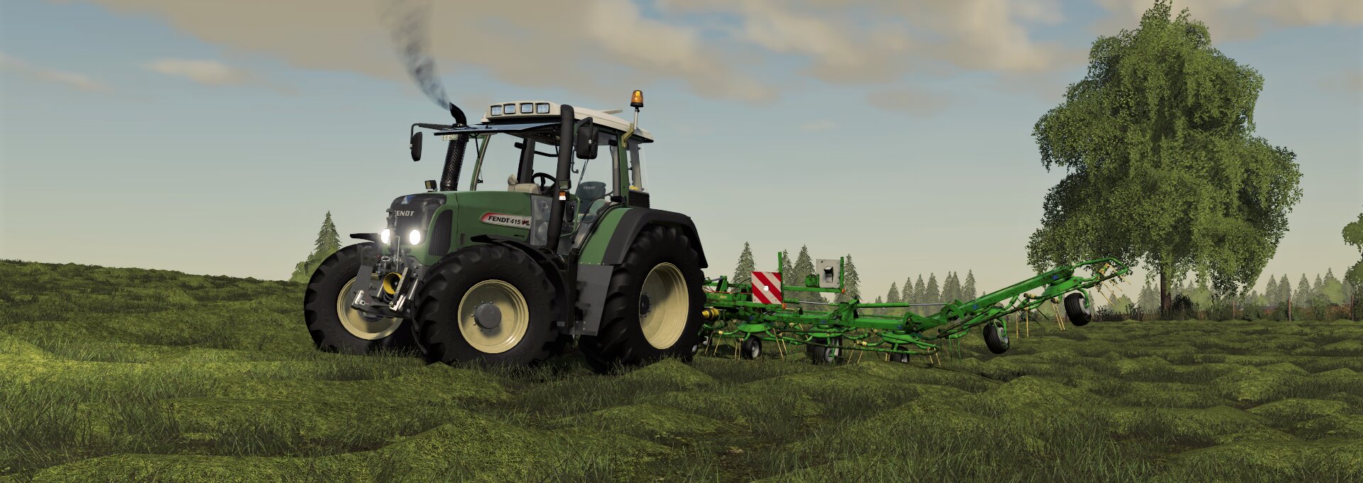 Wenden mit einem Fendt Vario 415