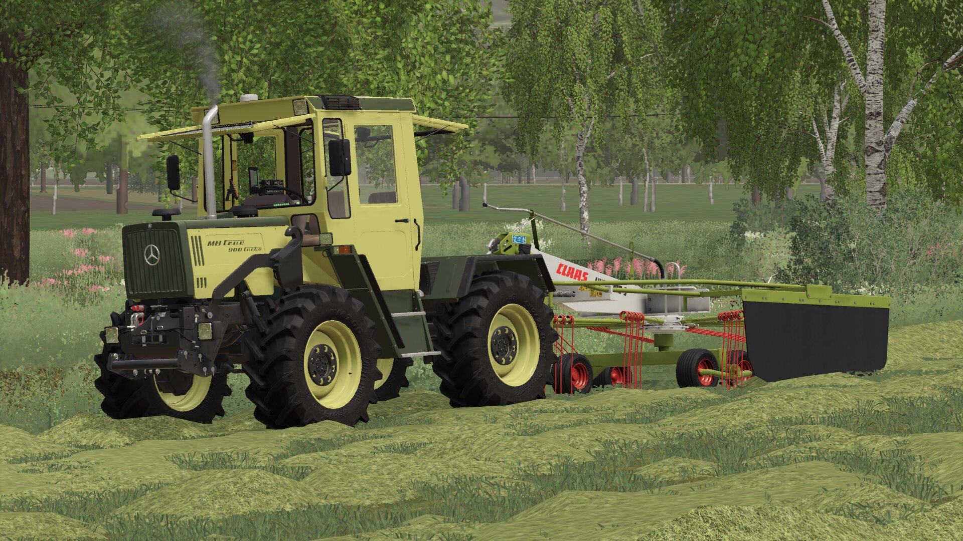 MB Trac 900 Turbo mit Claas Liner 380 S