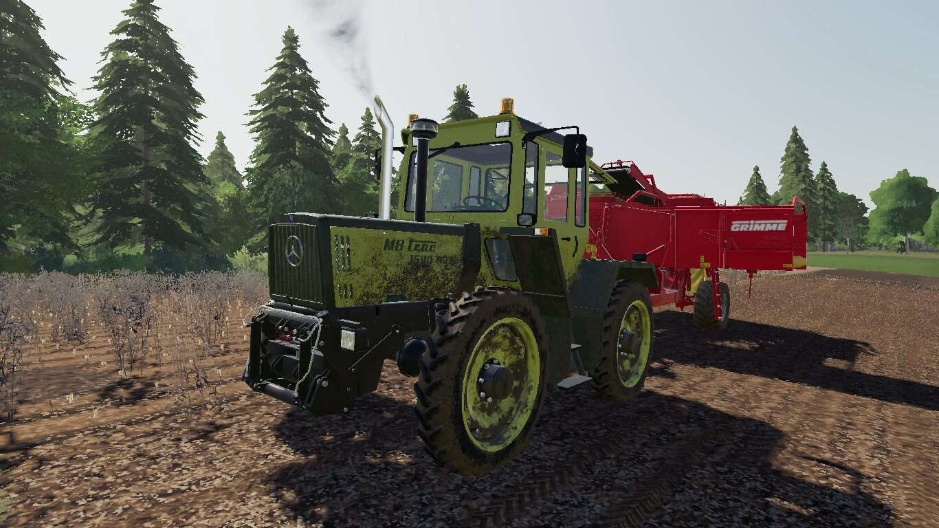 Kartoffelnernten mit dem MB-Trac 1500 Turbo