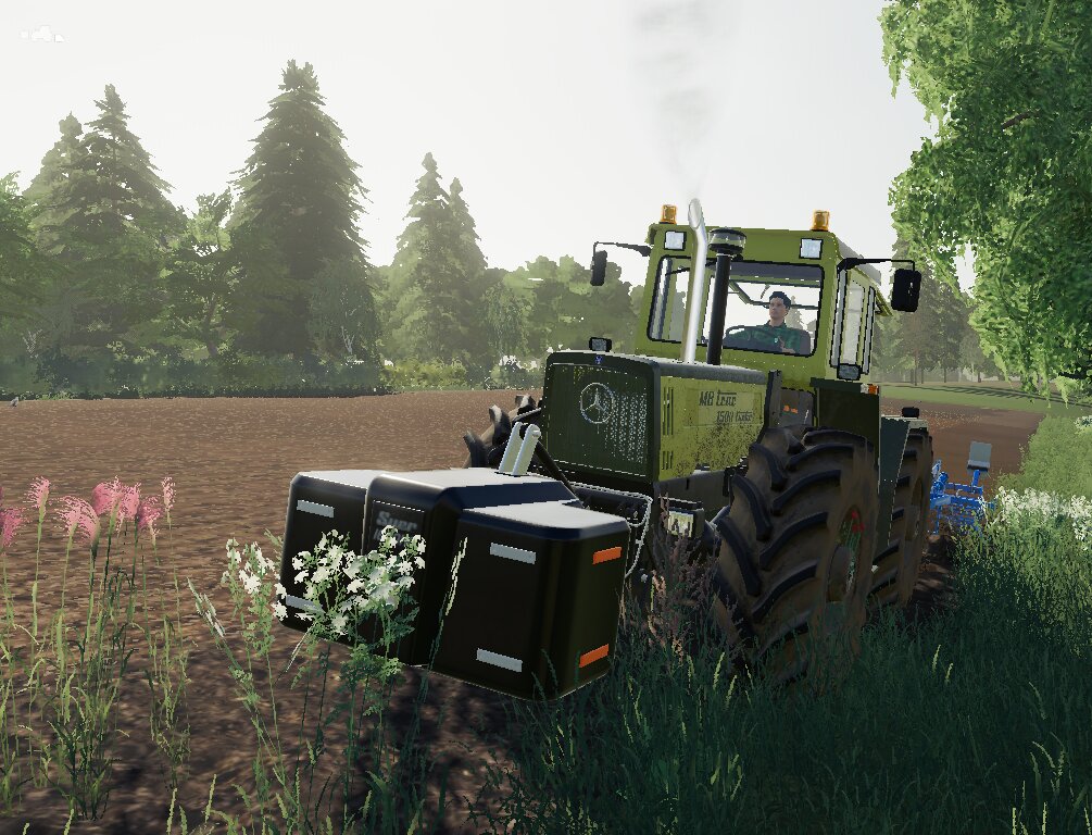 Mit dem Mb-Trac  auf dem Feld