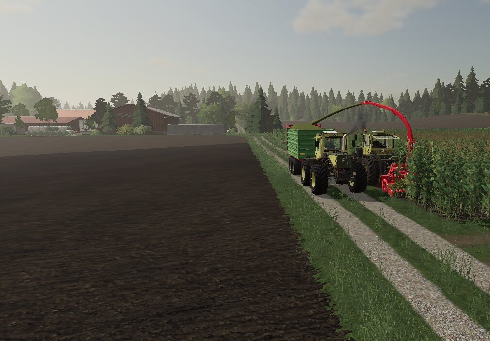 Mit dem Mb-Trac´s Häckseln