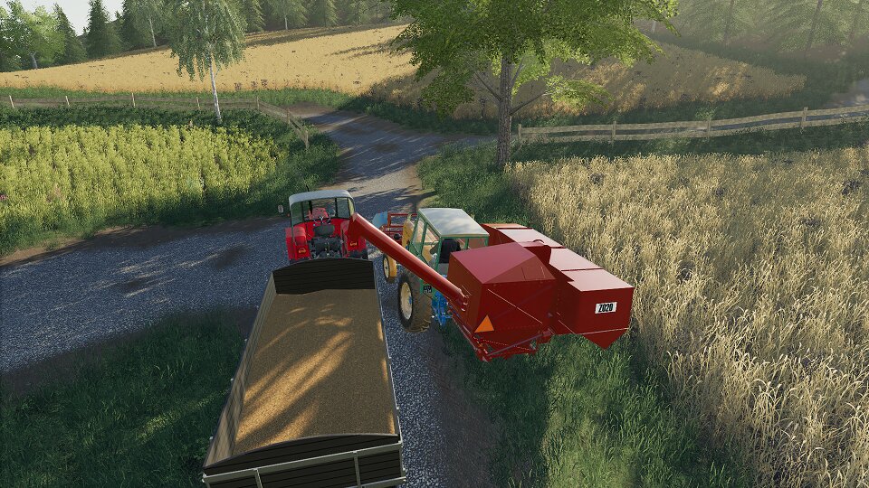 Weizendrusch mit Bizon und Ursus