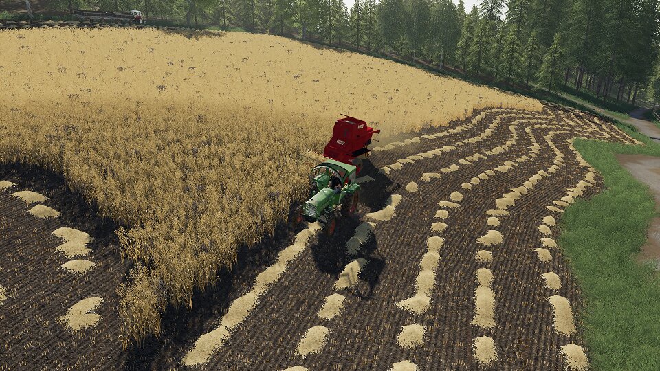 Hafer Drusch mit Fendt und Fahr