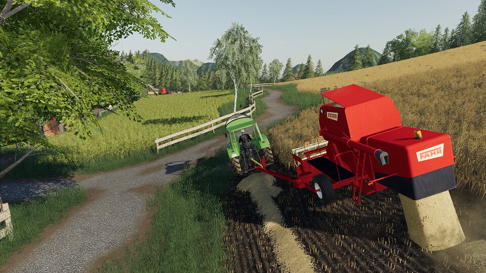 Hafer Drusch mit Fendt und Fahr