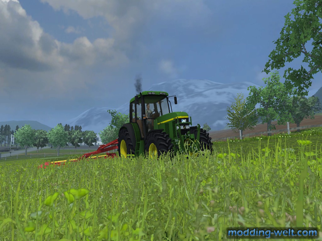 Gras mähen, wenden