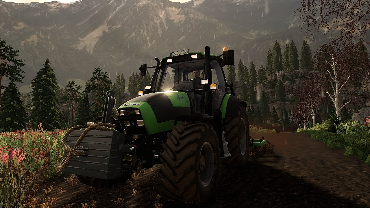 Mit dem Deutz am Grubbern