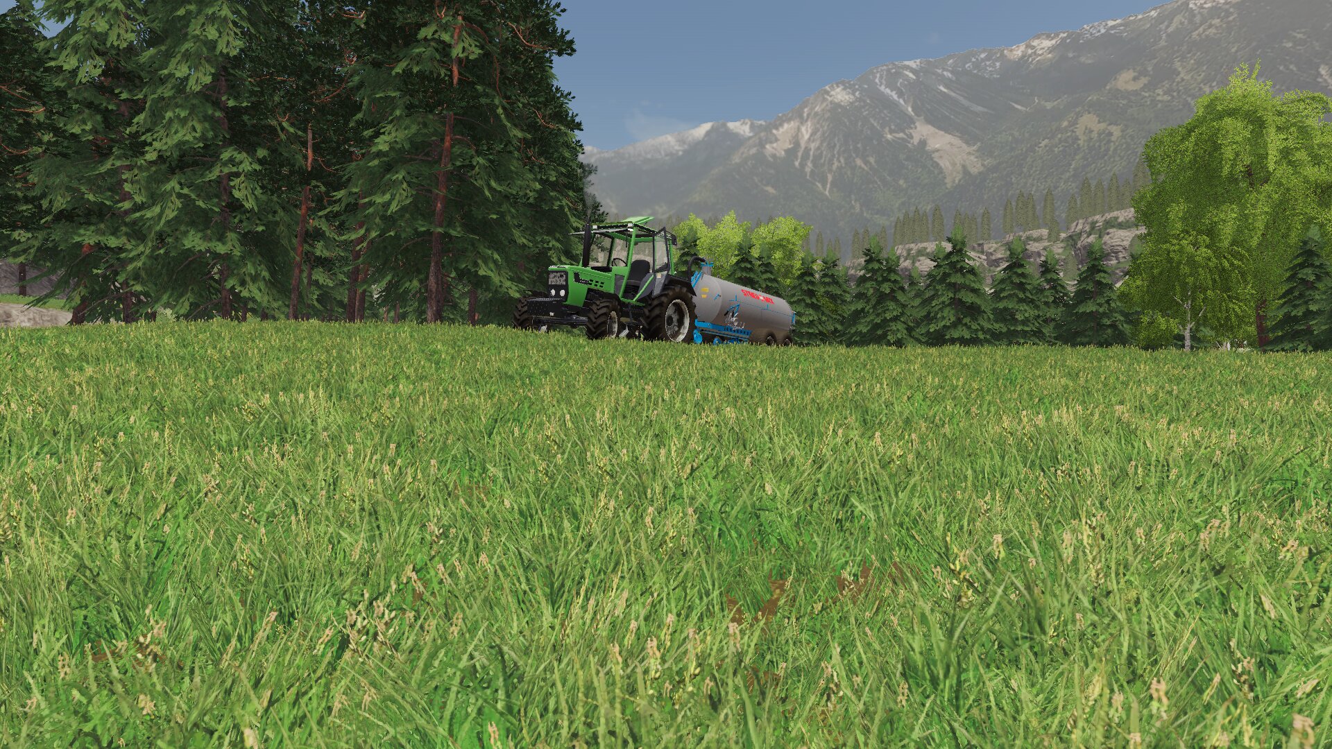 Gülle fahren mit dem kleinen deutz