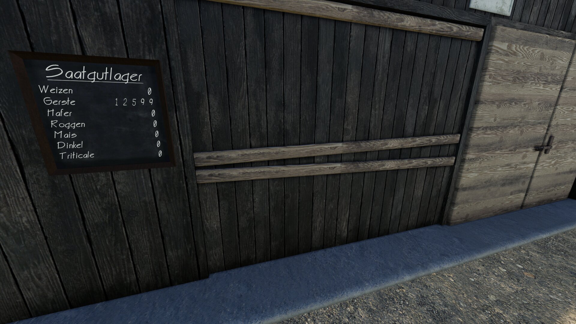 Saatgut Lager für Realistic-Seeder