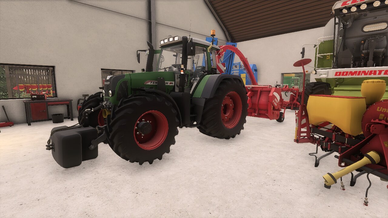 bereit zum gras häckslen