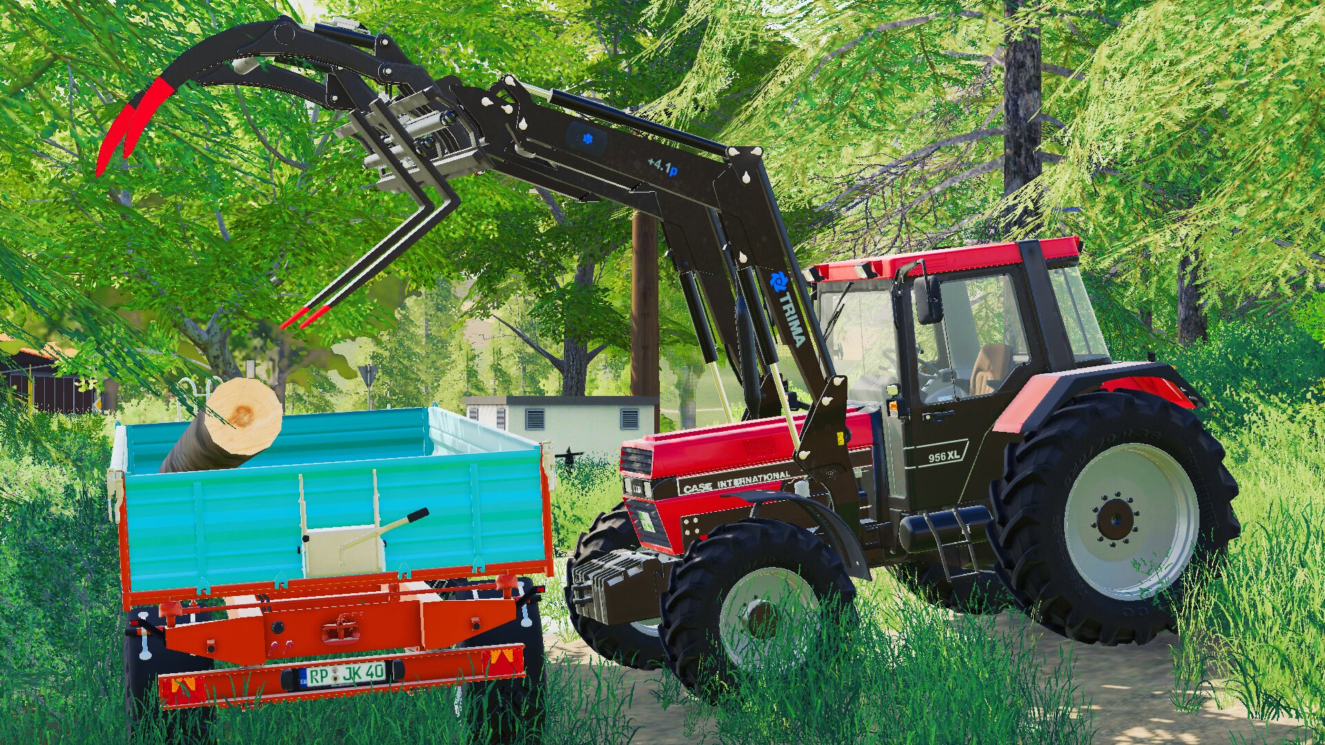 IHC 956 XL beim Holz laden!