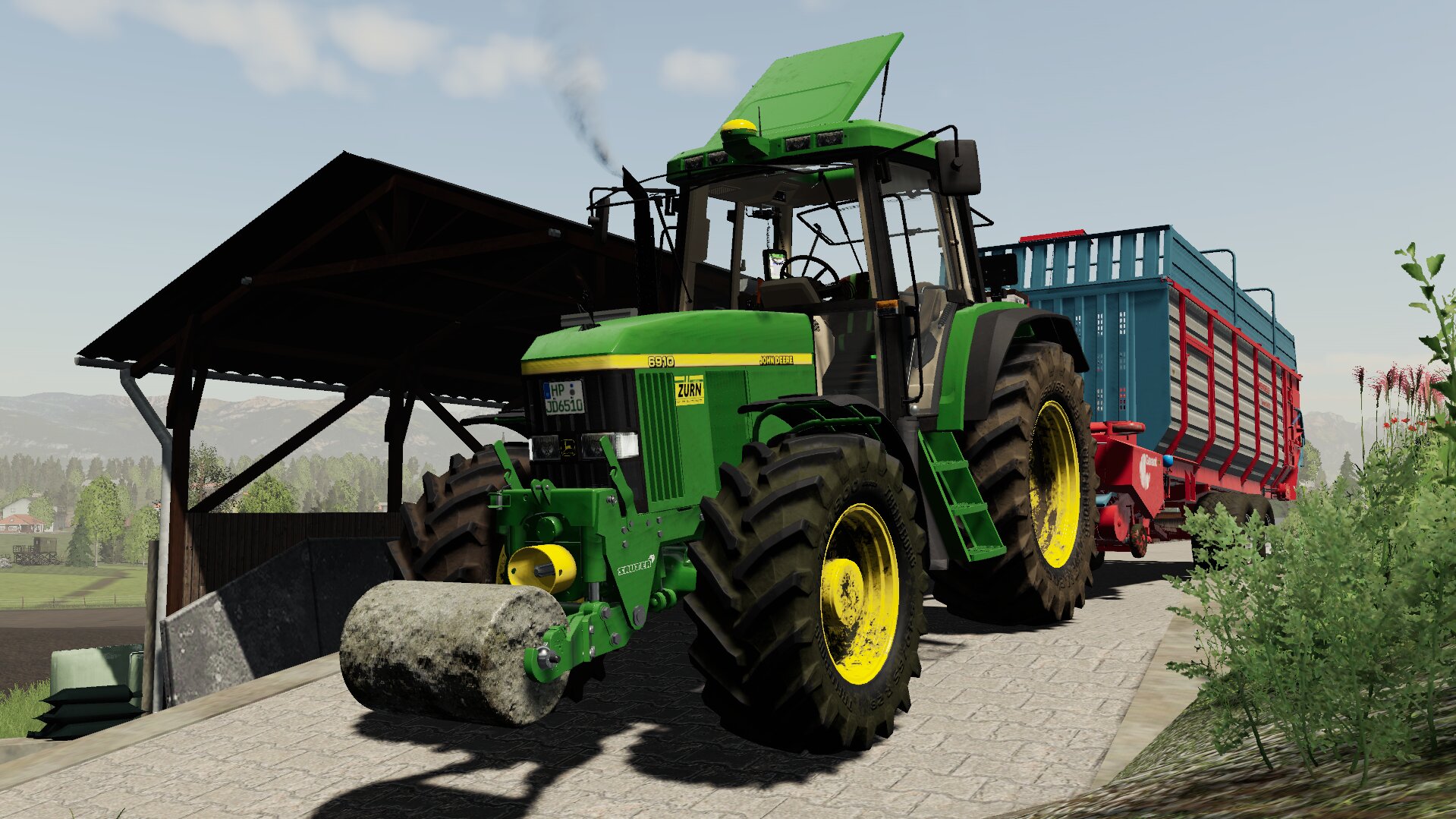 Silo einfahren mit unserem John Deere 6910 und unserem Mengele Garant 542