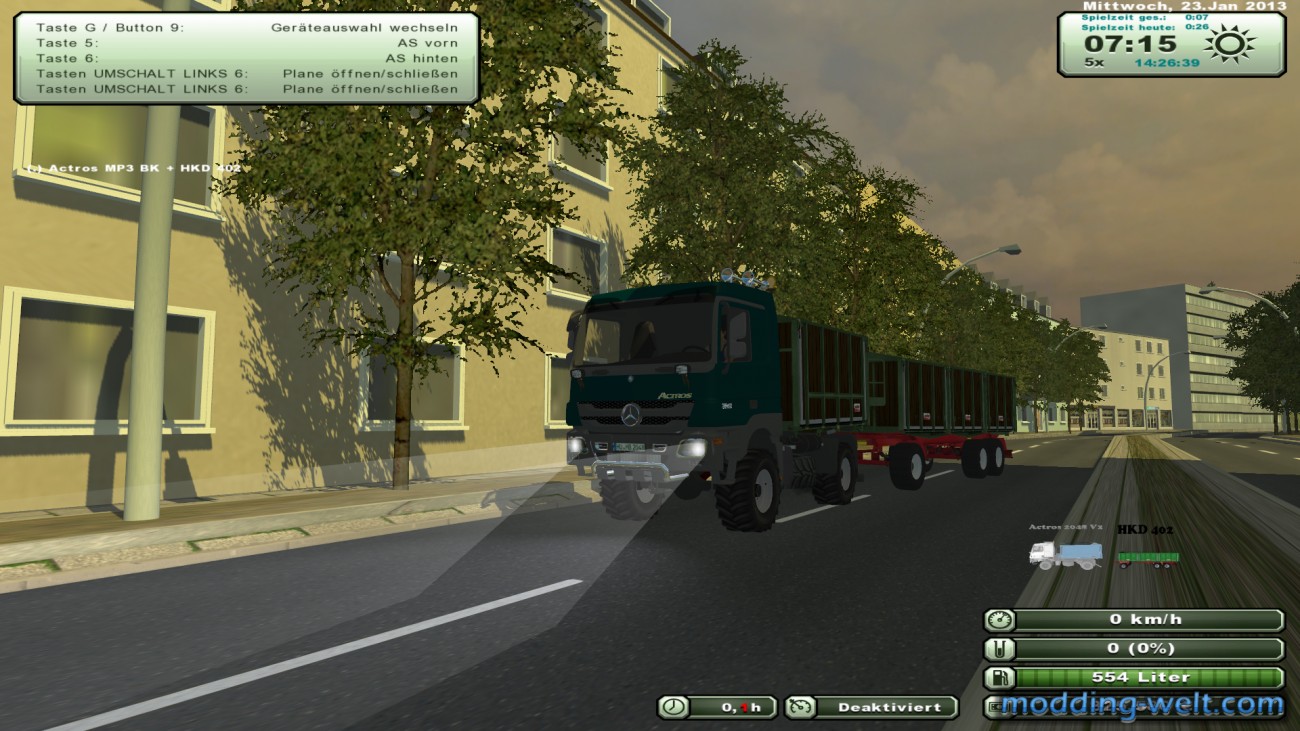 MB Actros 2048 mit Agrolinerpack