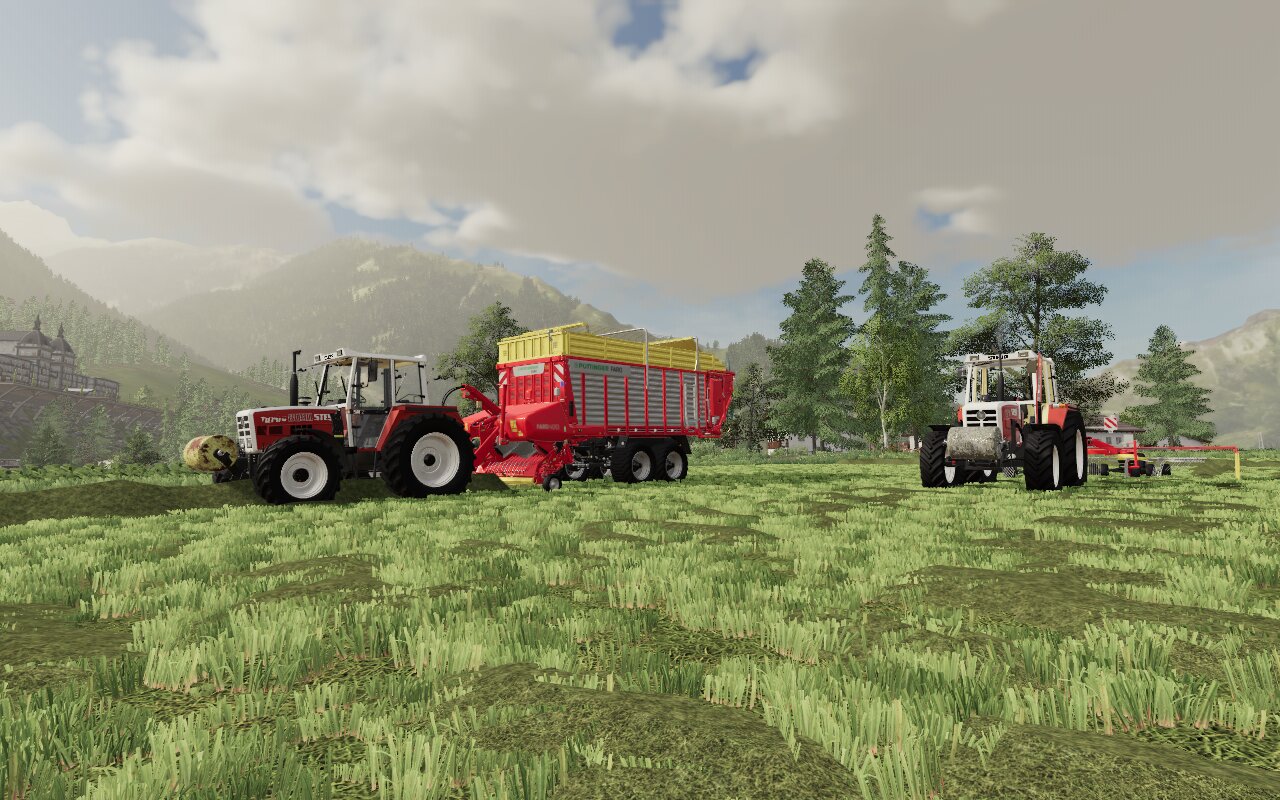 Steyr 8090 Turbo auf Schwaderjagd