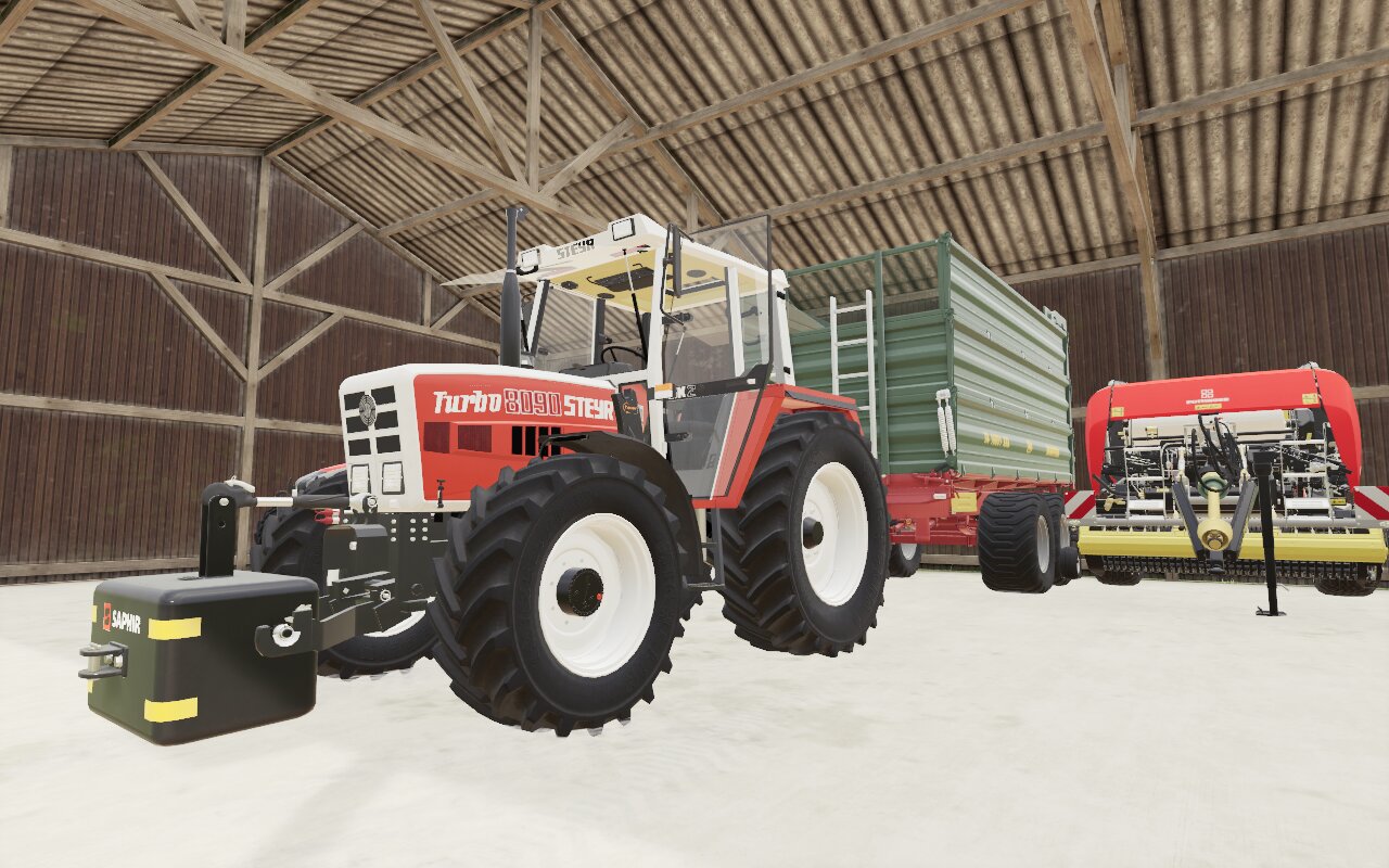 Steyr 8090 mim Brantner Silageprofi