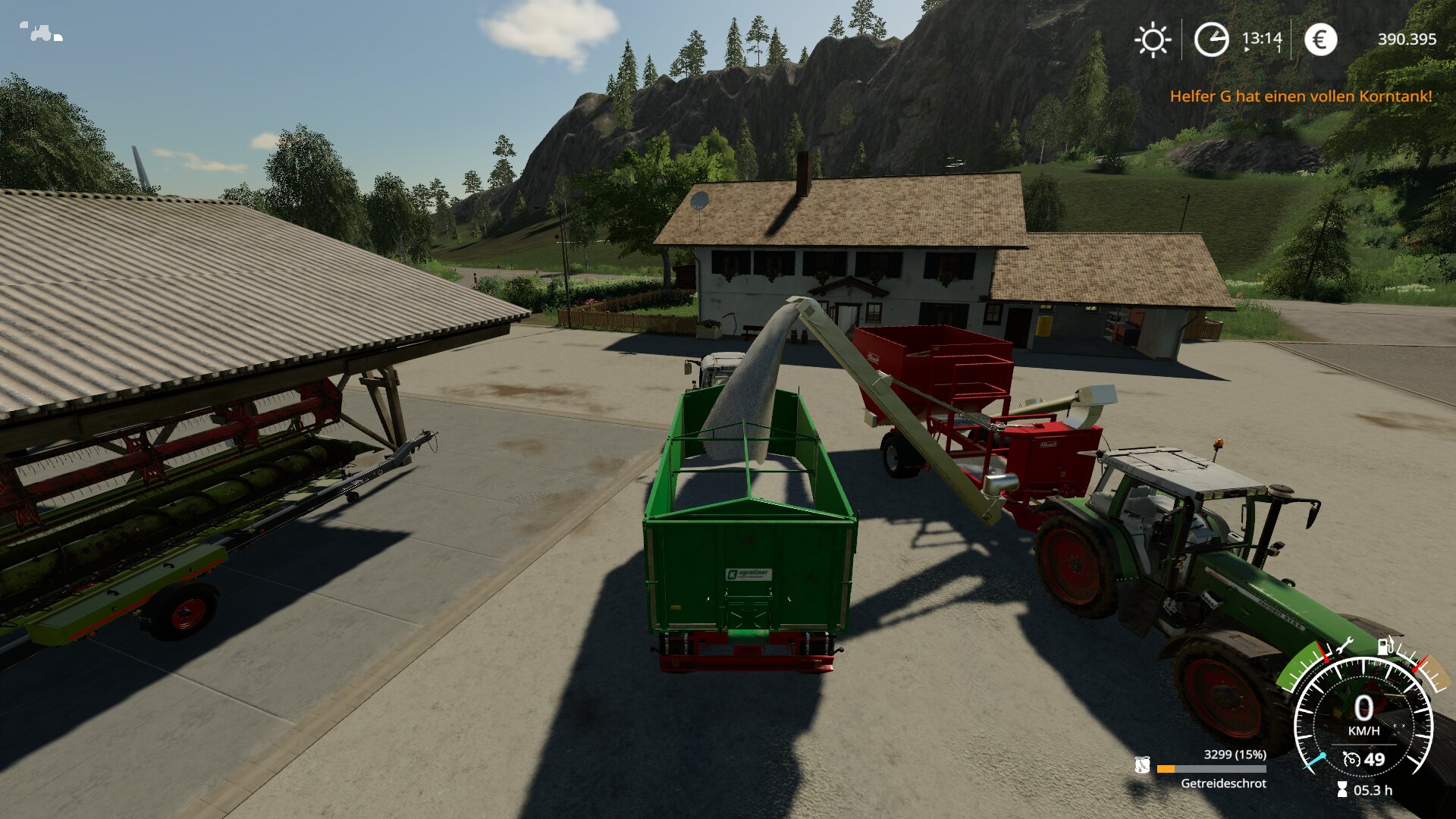 Getreideschrot herstellen mit der Stade Mühle