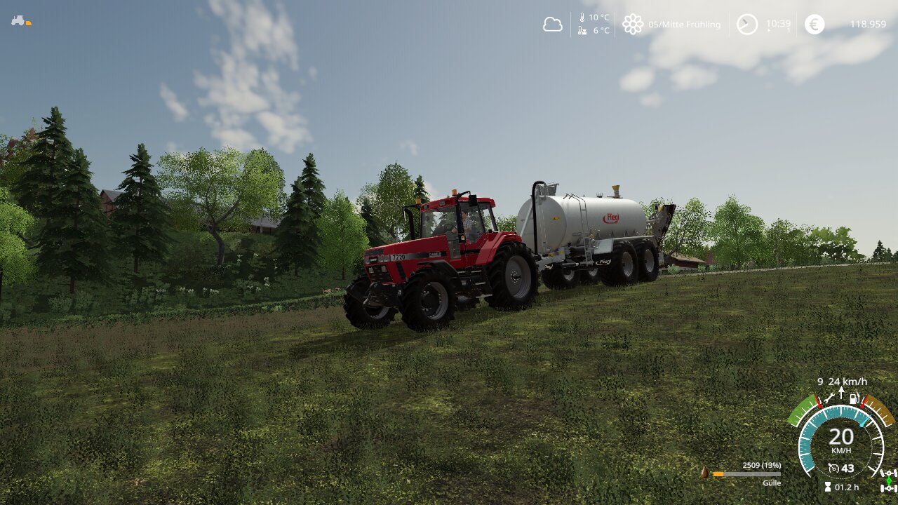 Gülle Fahren mit dem alten 7220