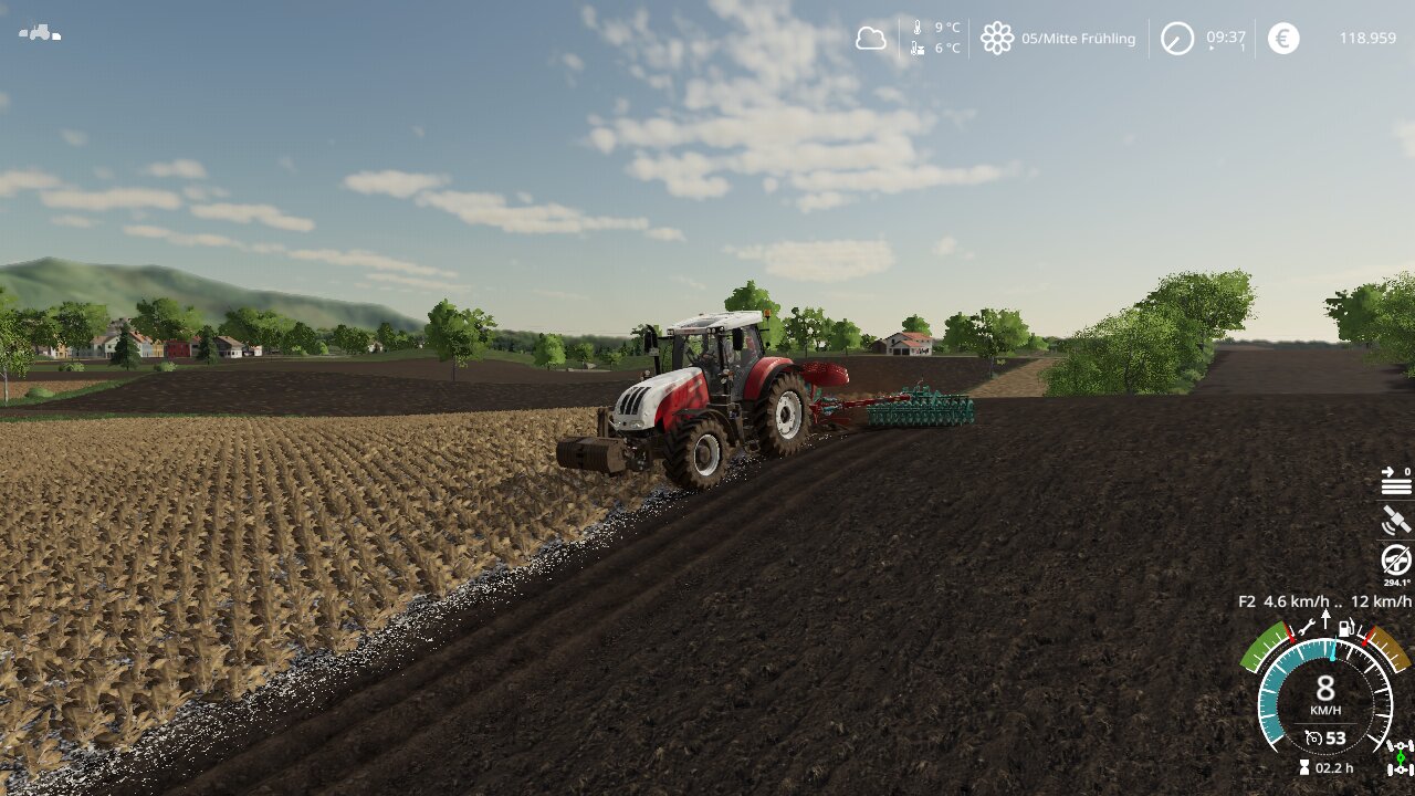 Steyr CVT Pflügen