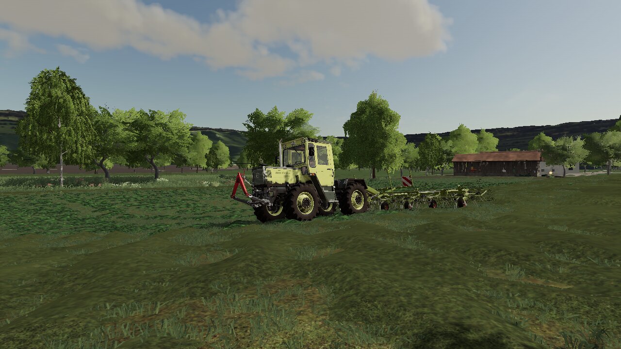 1 Silage Schnitt mit MB-trac power