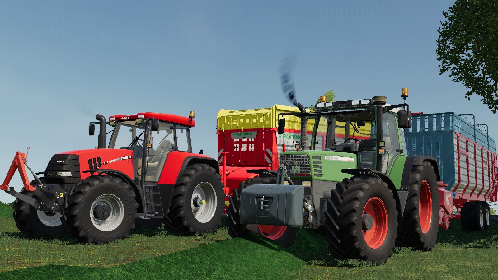 Case CVX 170 und Fendt 515C