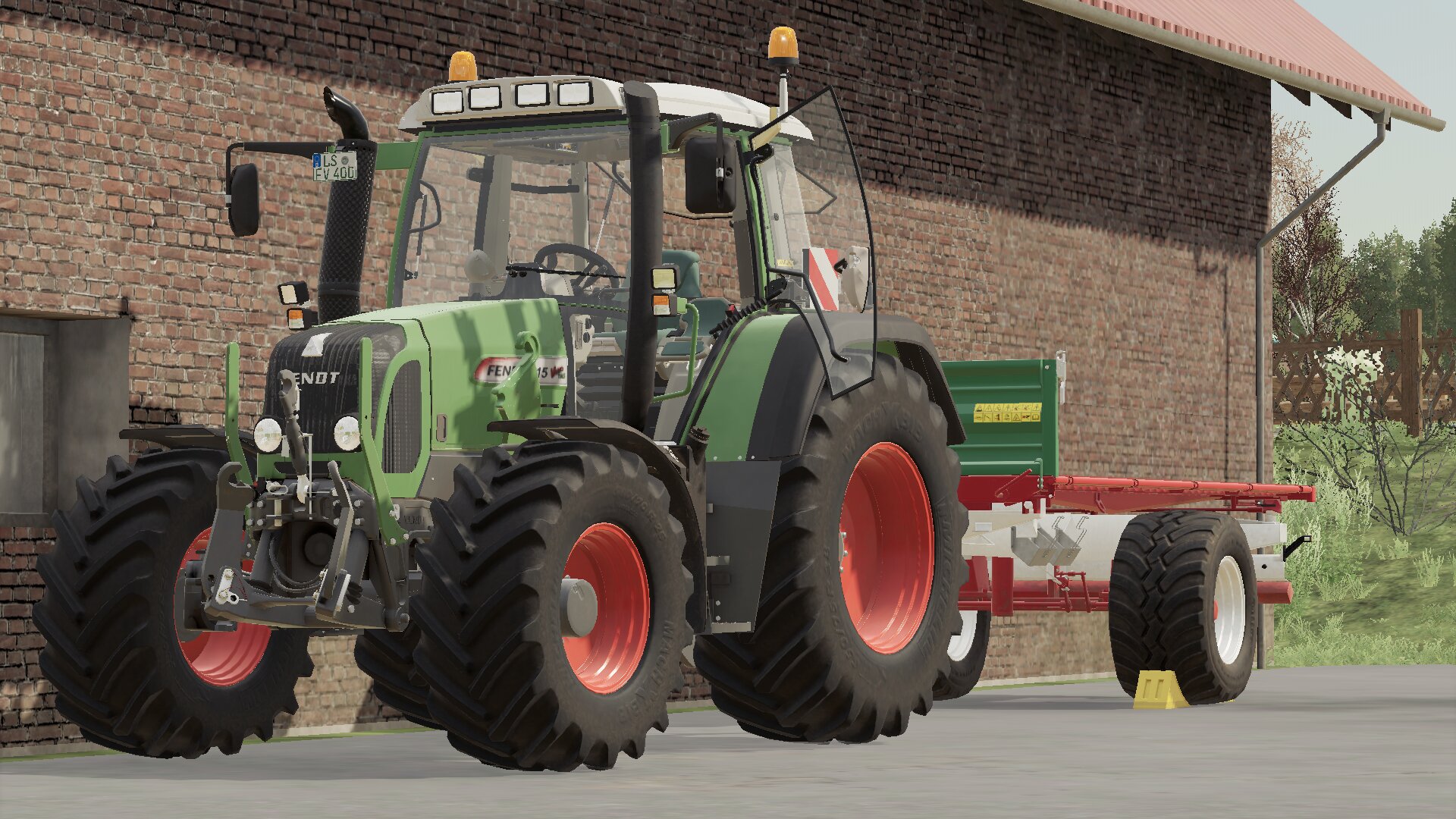 Fendt 415 Vario mit Anhänger