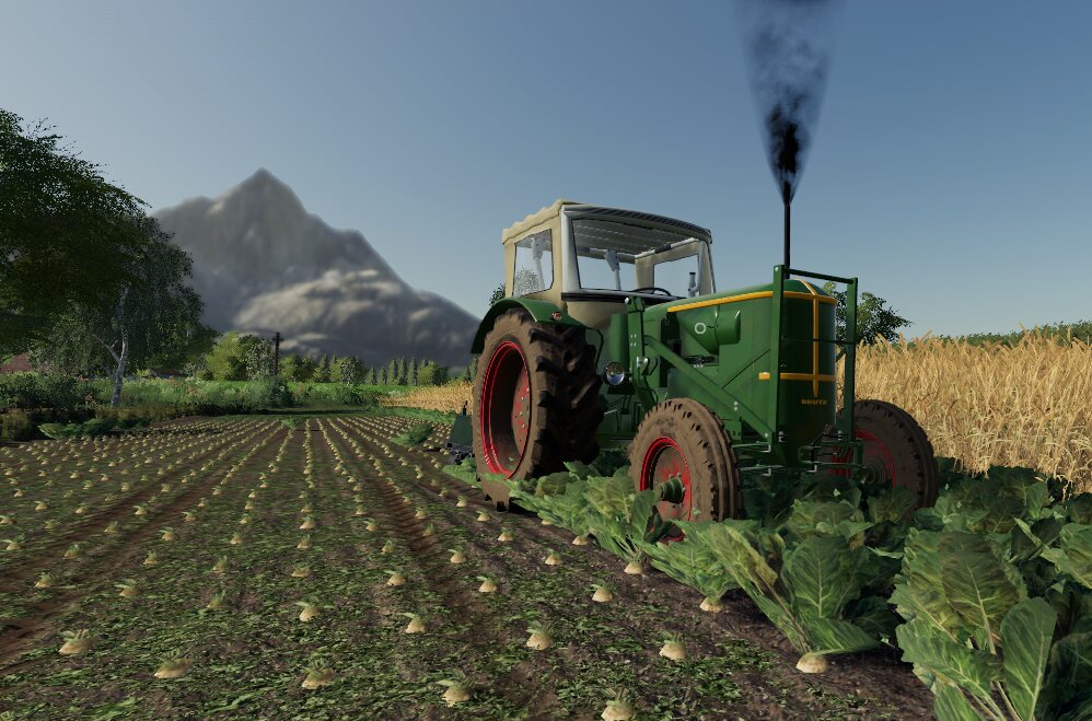 Ein alter deutz bei der arbeit