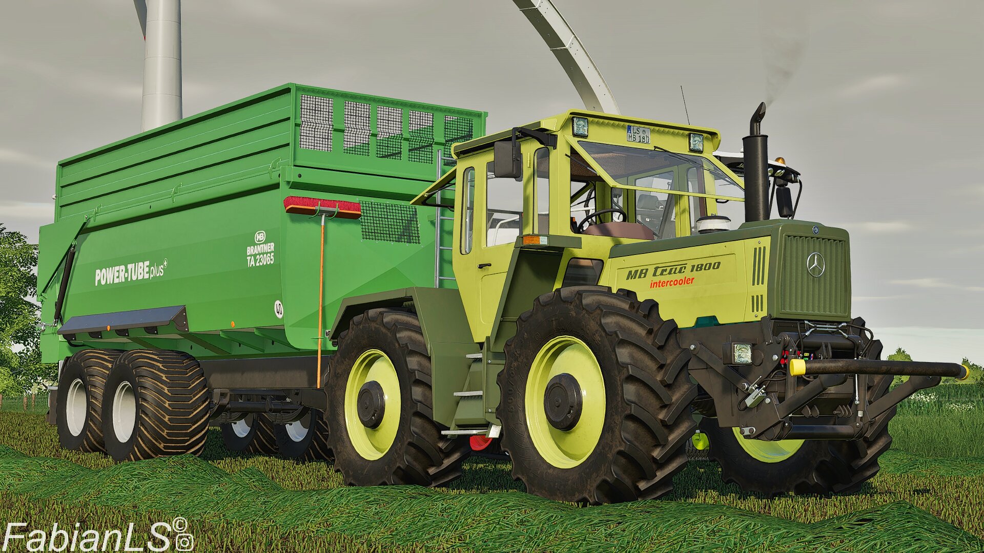 Grünroggen abfahren mit 1800er Trac :)