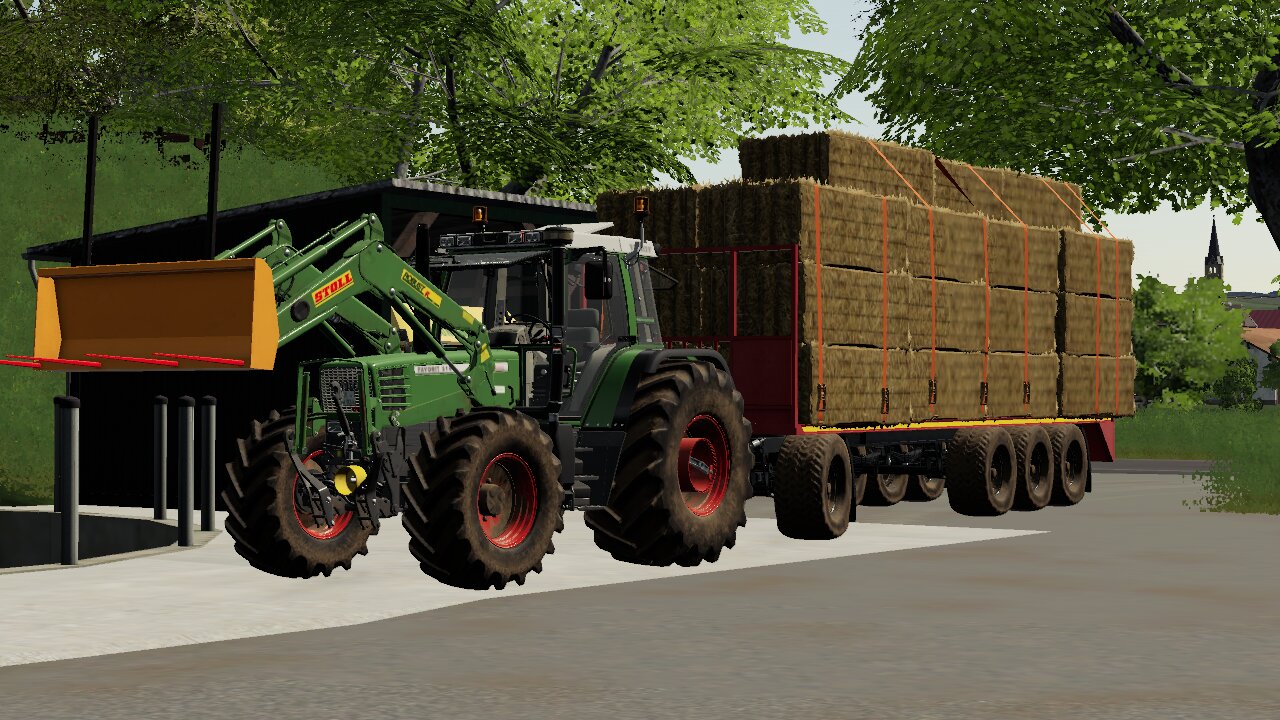 Ballen fahren im großen Stiel