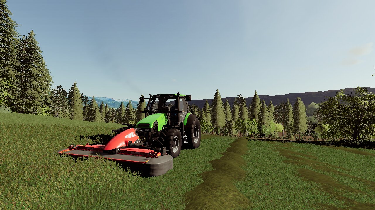 Mit Deutz Power mähen :)