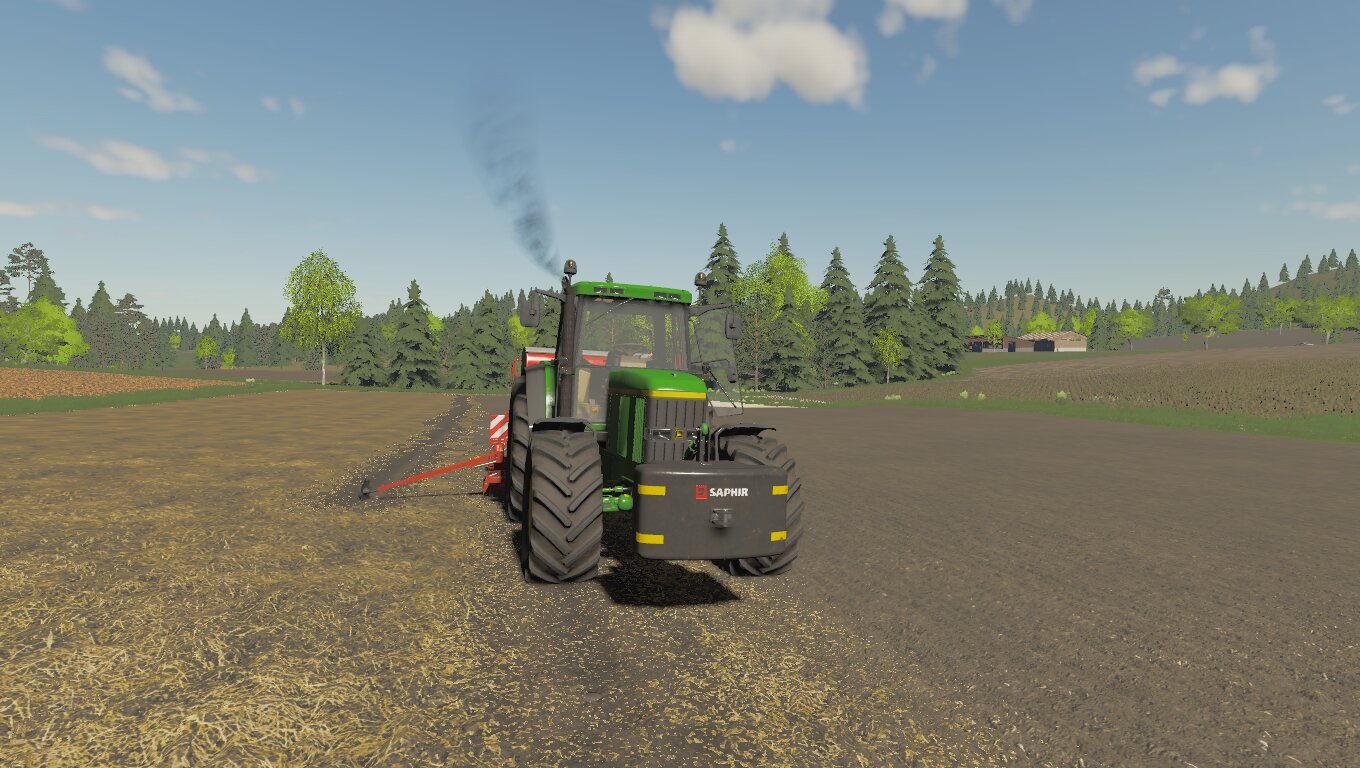 Johndeere 6910 beim Säen