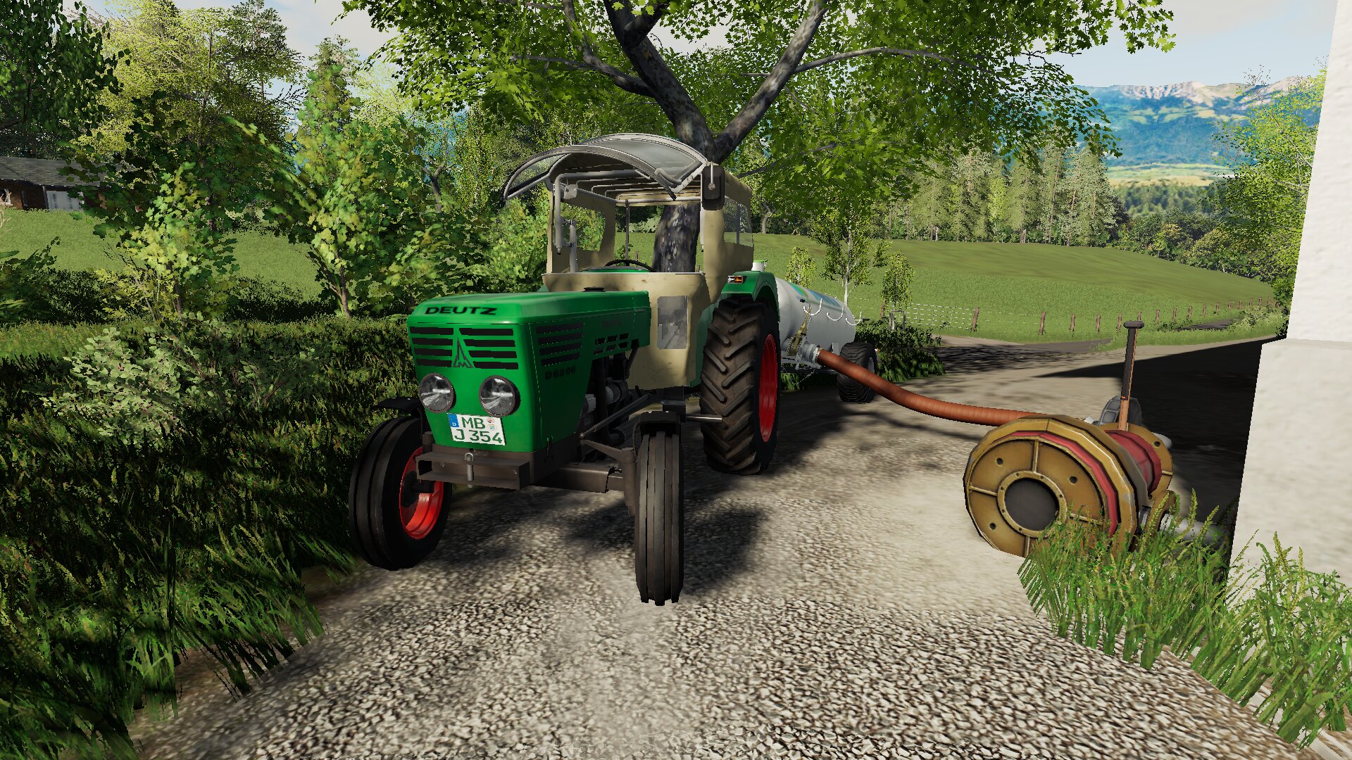 Gülle fahren mit dem Deutz