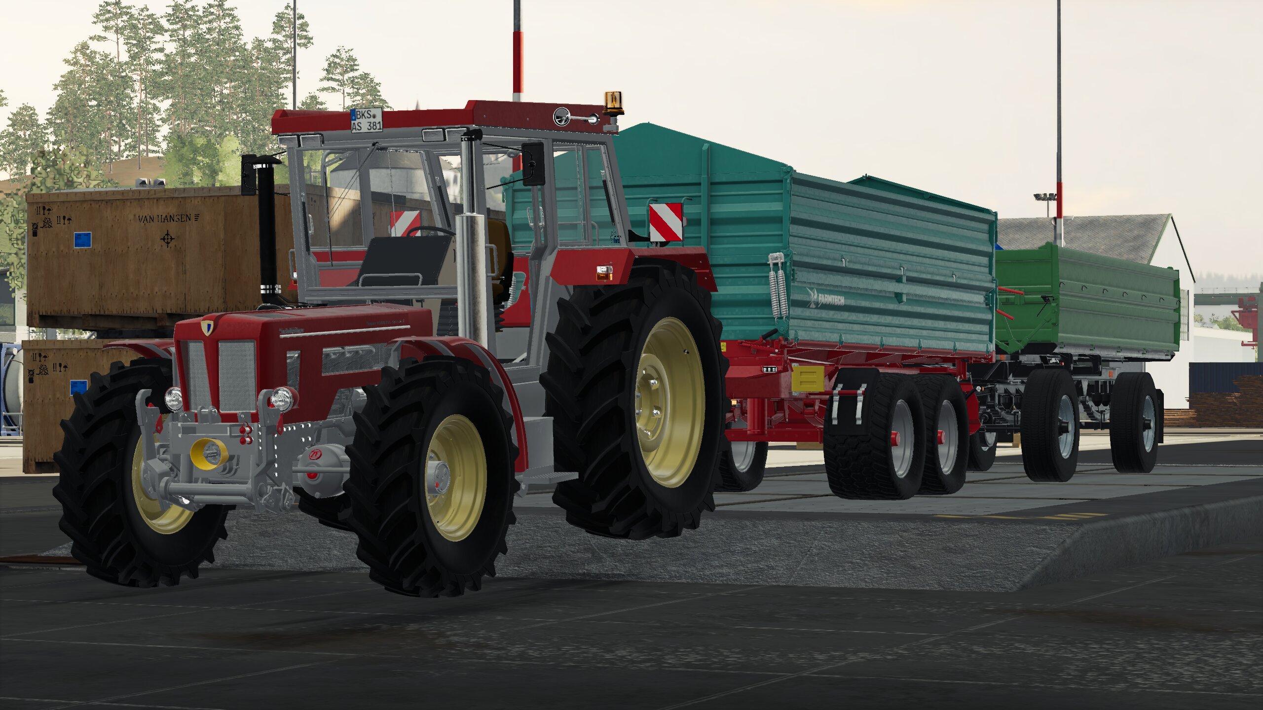 Schlüter Super 1500 TVL Special mit knapp 25m³ Gerste