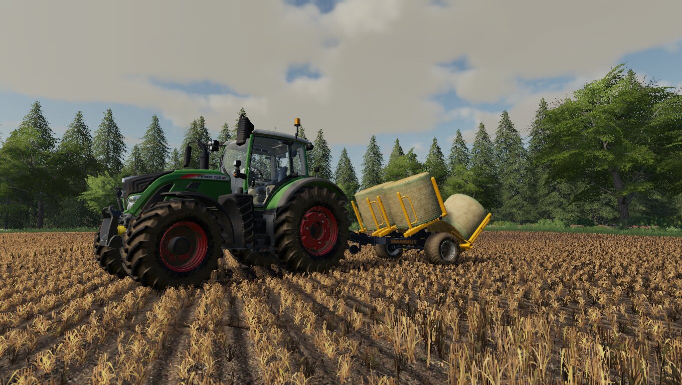 Fendt 720 mit Mammut Silo Trans auf Hinterkaifeck