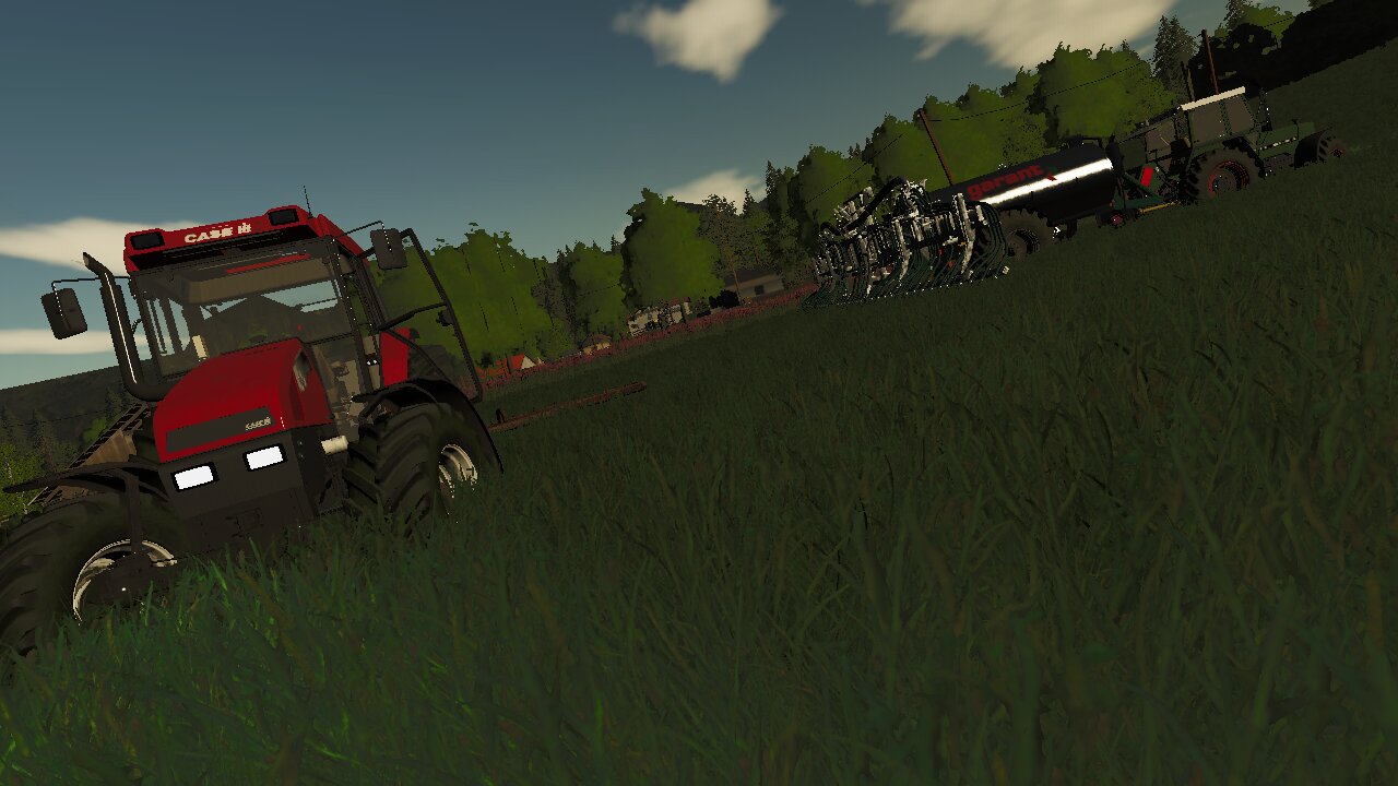 Wiesen Schleppen Und Gülle fahren