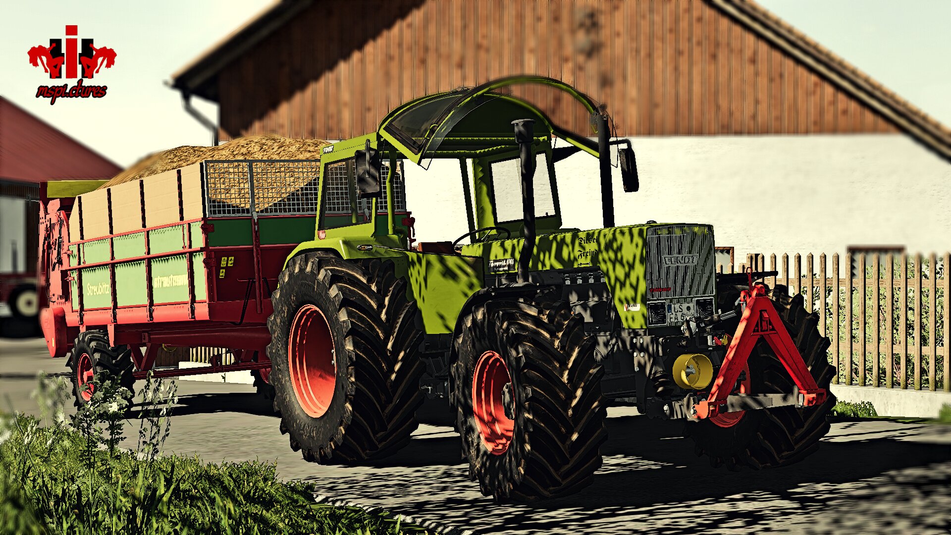 Miststreuen mitn Fendt 614 S