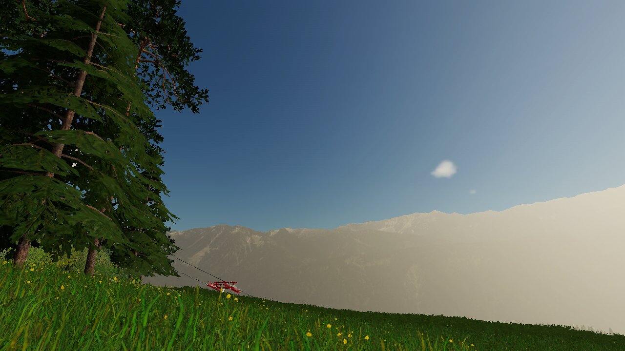 schöner Sonnenuntergang in Walchen